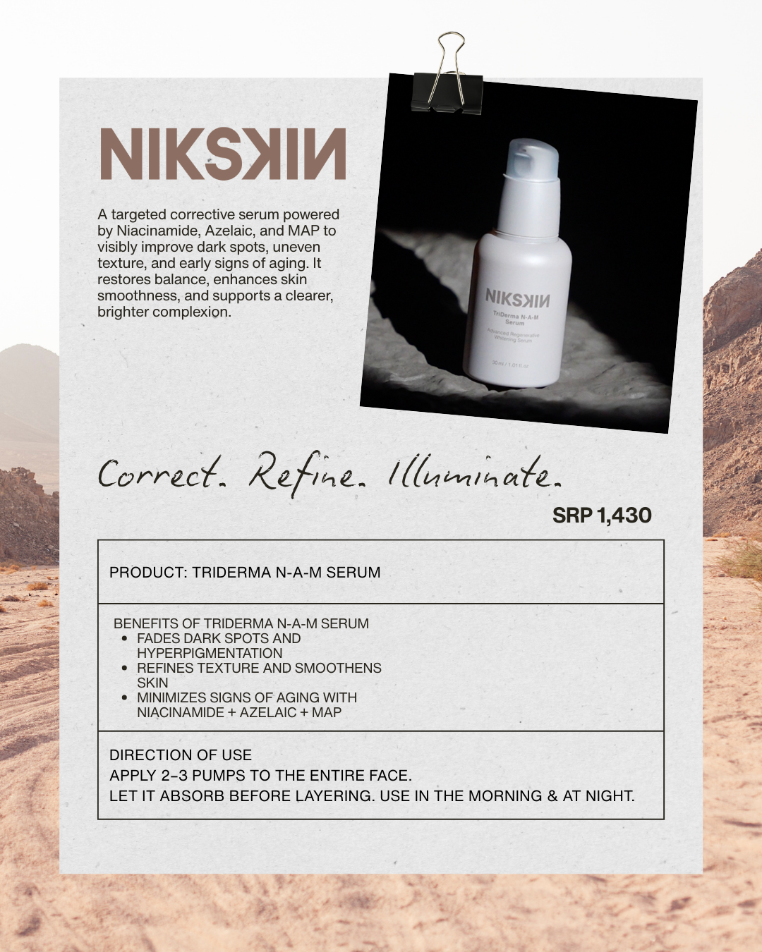 TriDerma N-A-M Serum